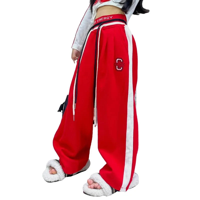 Mädchen Hose Buchstabendruck Casual Style 4 bis 12 Jahre