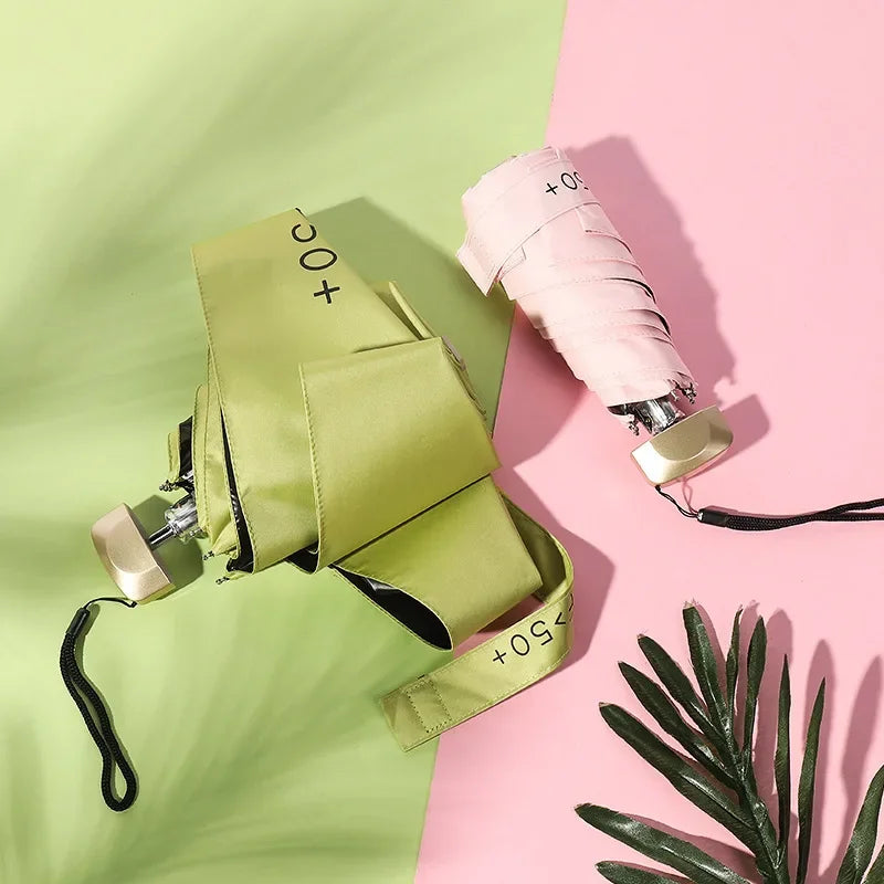 1 Stück Mini-Sonnenschirm, Taschen-Regenschirm,