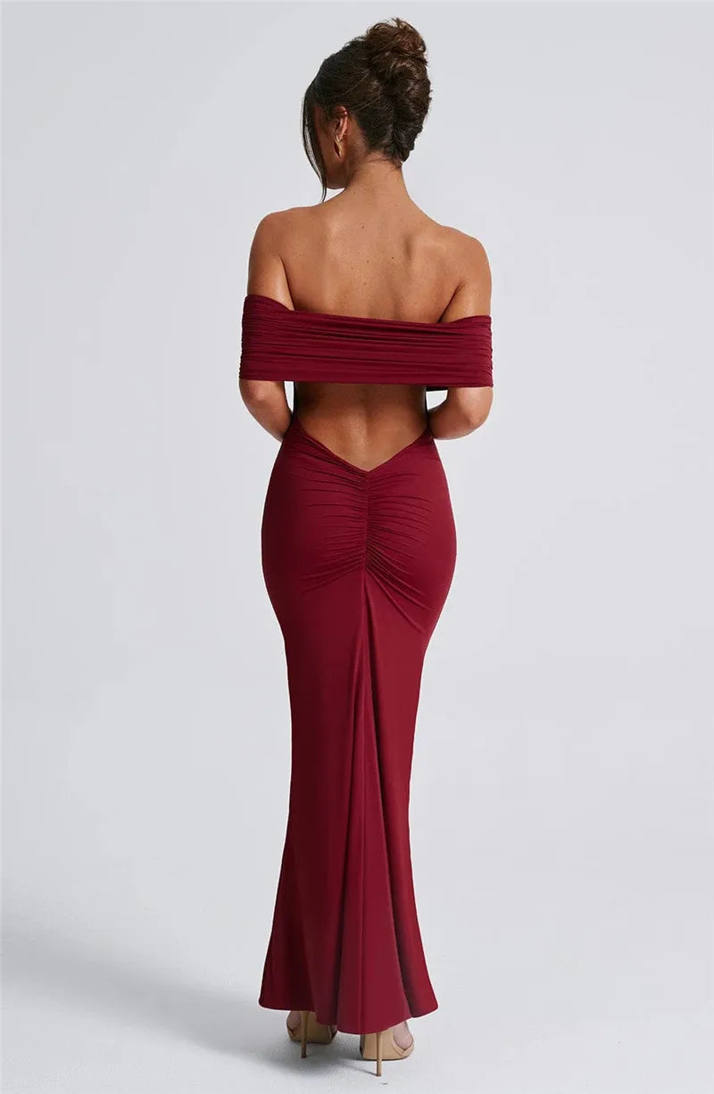 Mozision langes eleganter Kleid