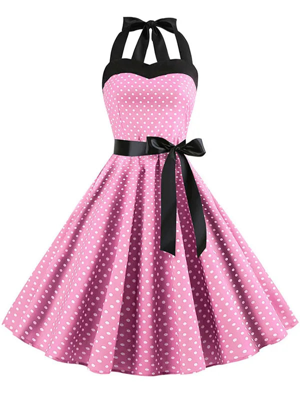Polka Kleid Vintage 50s 60s Style