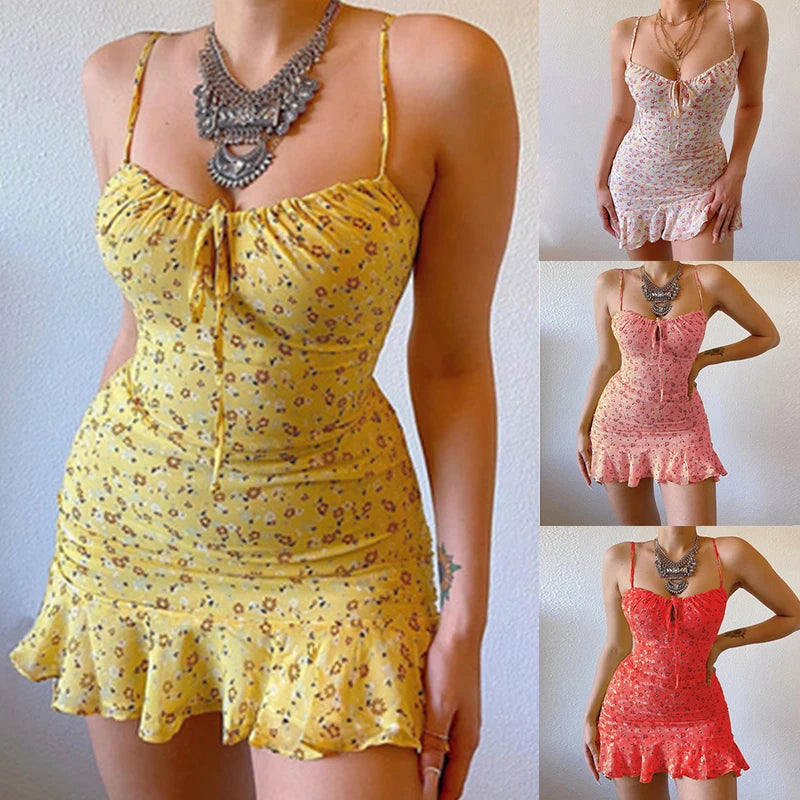 Sommerkleid Blumen kurz