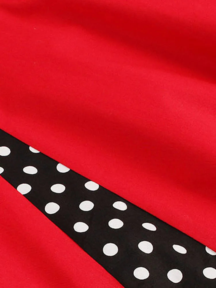 Damen Retro Vintage Kleid 50er 60er Rockabilly