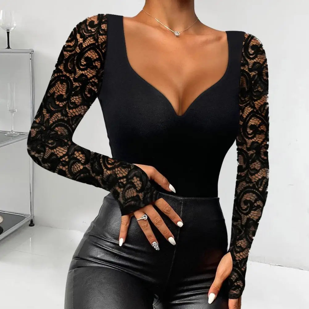 Sanwood Slim Fit Top Bluse Kollektion Mock Neck