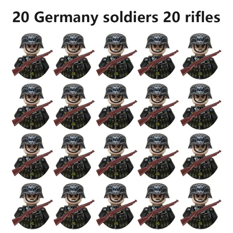 Bekool 20 Teile/satz Militär Soldaten Bausteine