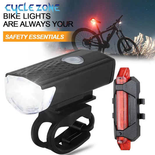 Fahrrad Beleuchtungs- Licht- Set USB Aufladbar