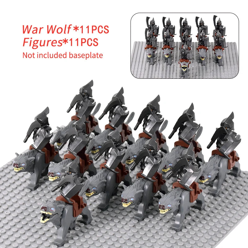 Brickpanda / Die Elfen, Soldat oder Orks Armee Figuren SETS Bausteine