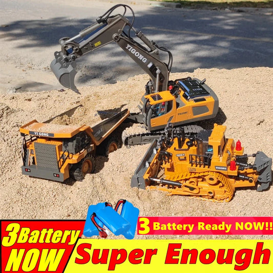 4WD Bagger Funkgesteuerte RC Muldenkipper Fahrzeug Crawler Bulldozer