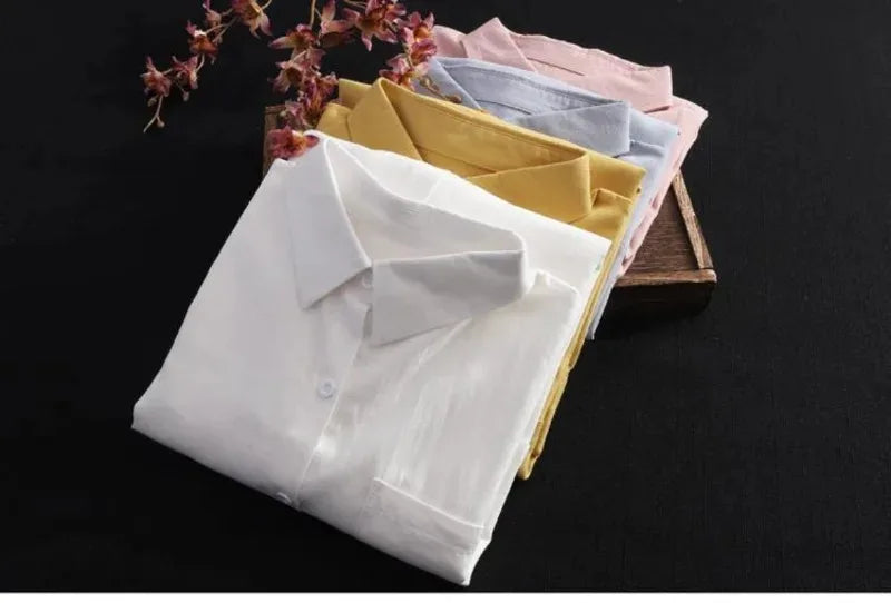 Damen Hemd Frühling Sommer koreanische Mode MIDI SHIRT LANG