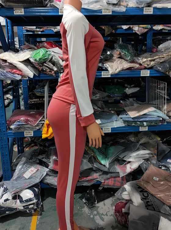 Lässige zweiteiliges Damen Set Sport