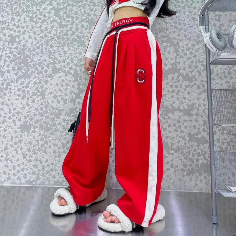 Mädchen Hose Buchstabendruck Casual Style 4 bis 12 Jahre
