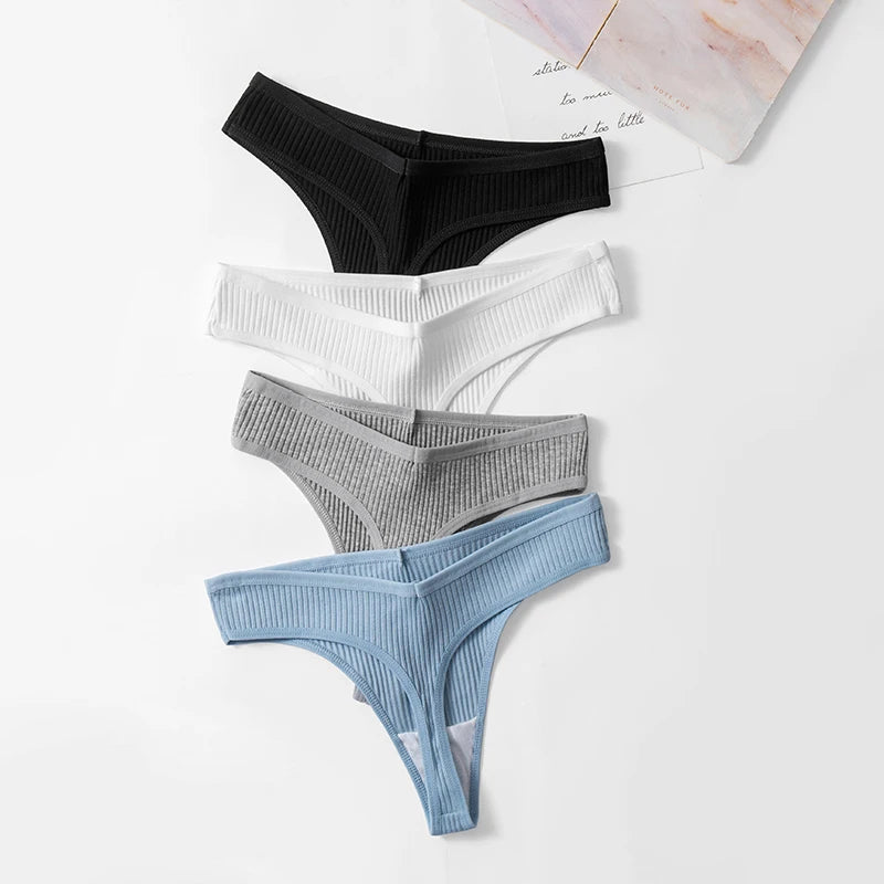 TrowBridge 10er Set Damen Höschen Baumwolle G-Strings Tanga