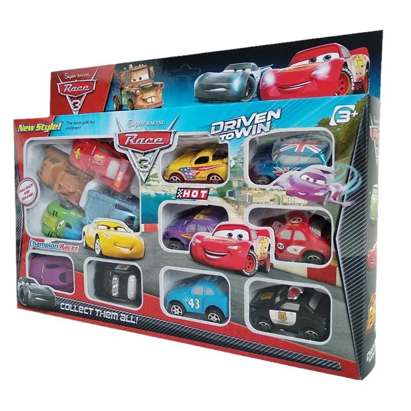 12 teiliges Disney Pixar Cars Kunststoff Autos