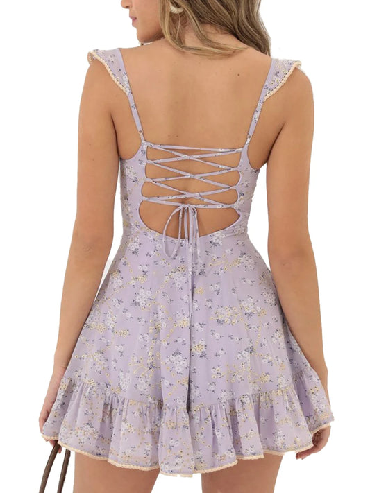 Fairy Cottage Kleid Blumen 90 Jahre Styl