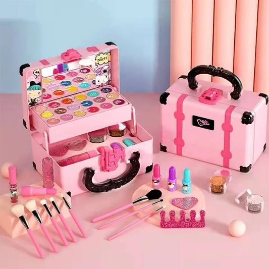 Kinder Make-up Kosmetik So tun als ob Spielen Box Prinzessin