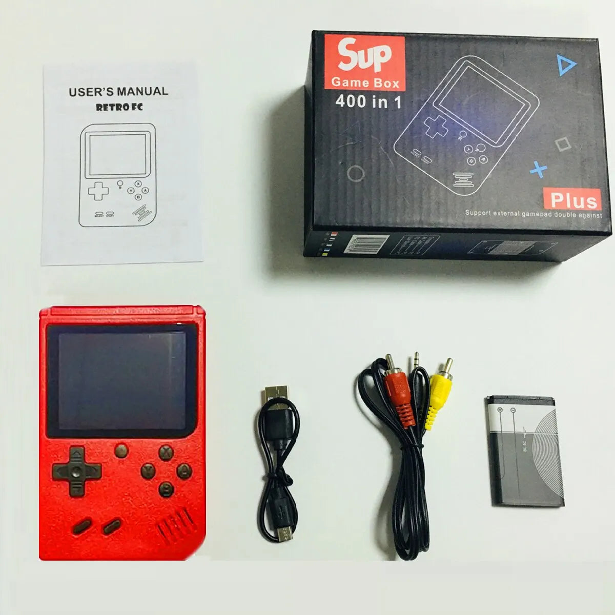 Retro-Classic-Spiele-Handheld-Kleinspielkonsole für Kinder mit 400 Spielen