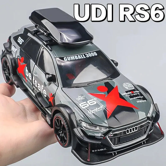 1:24 Audi RS6 Racing Modellauto aus Druckgusslegierung