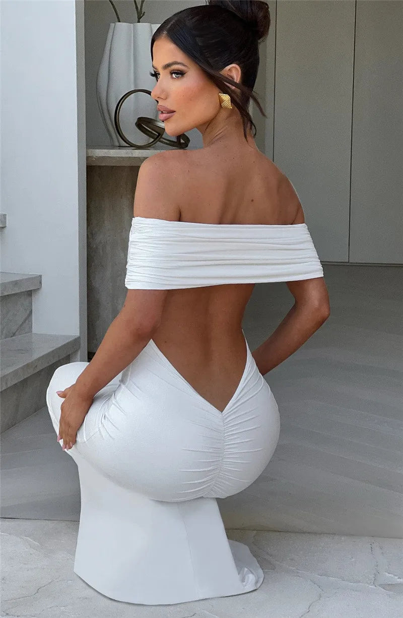 Mozision langes eleganter Kleid