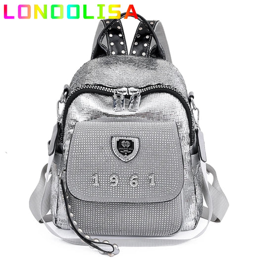 Mode Pailletten Frauen Mädchen Rucksack Luxus Designer Umhängetasche