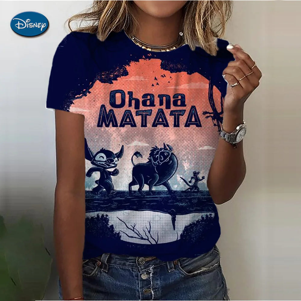 Miniso T-shirt Sommer Mode 3D Druck