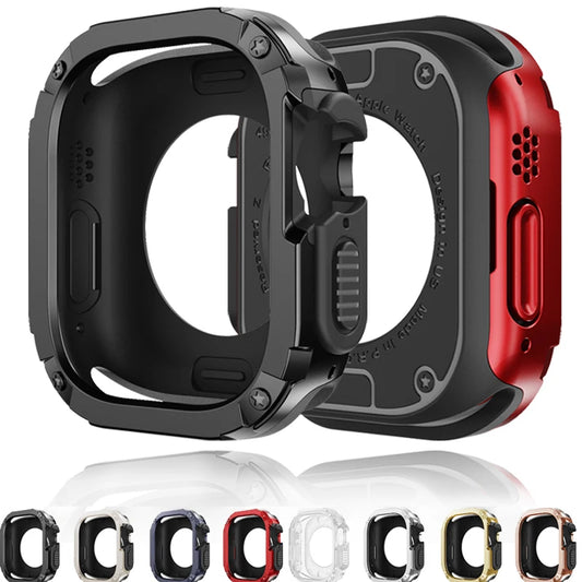 2 In 1 Case for Apple Watch 41mm 45mm 40mm 44mm 49mm