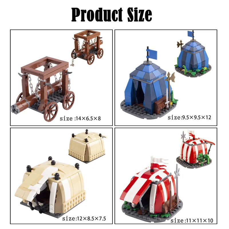 BRICKPANDA Mittelalterliche Sets Bausteine Verschiedene Ausführungen Bausteine-Set