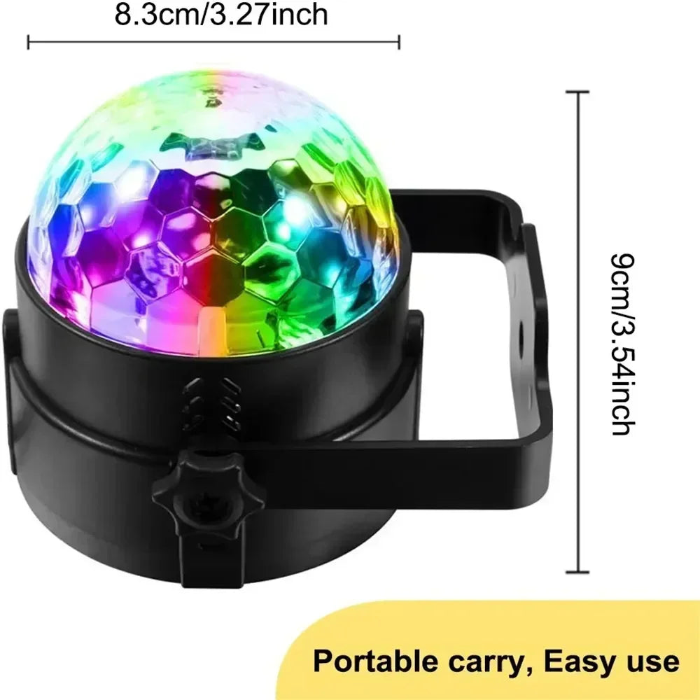 LED Bühnen Disco Licht Rotierenden DJ Ball Strobe Remote Sound Control Magie