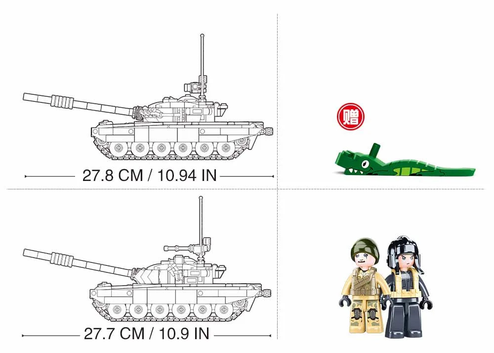 Sluban Militärische Serie schwere Kampfpanzer
