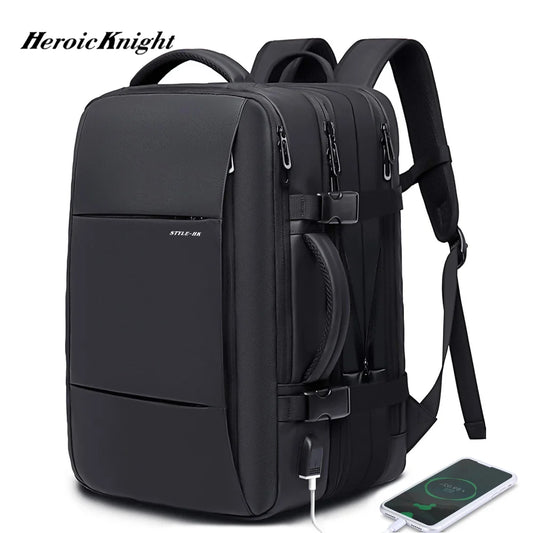 Heroic Knight Rucksack USB-Tasche Große Kapazität 15,6 Laptop Wasserdicht