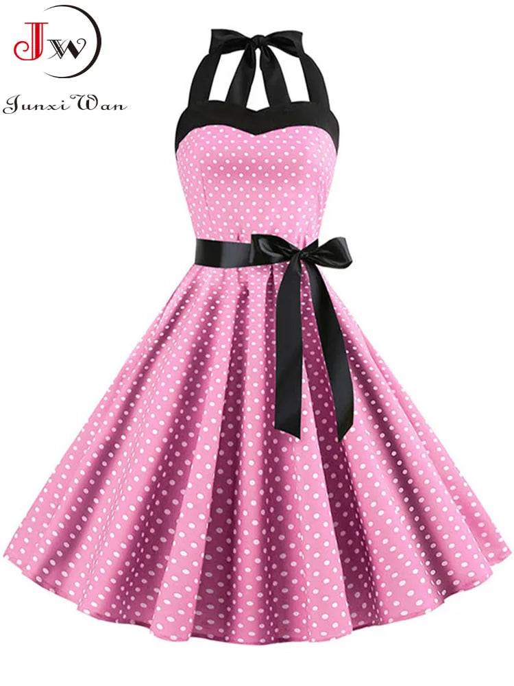 Polka Kleid Vintage 50s 60s Style