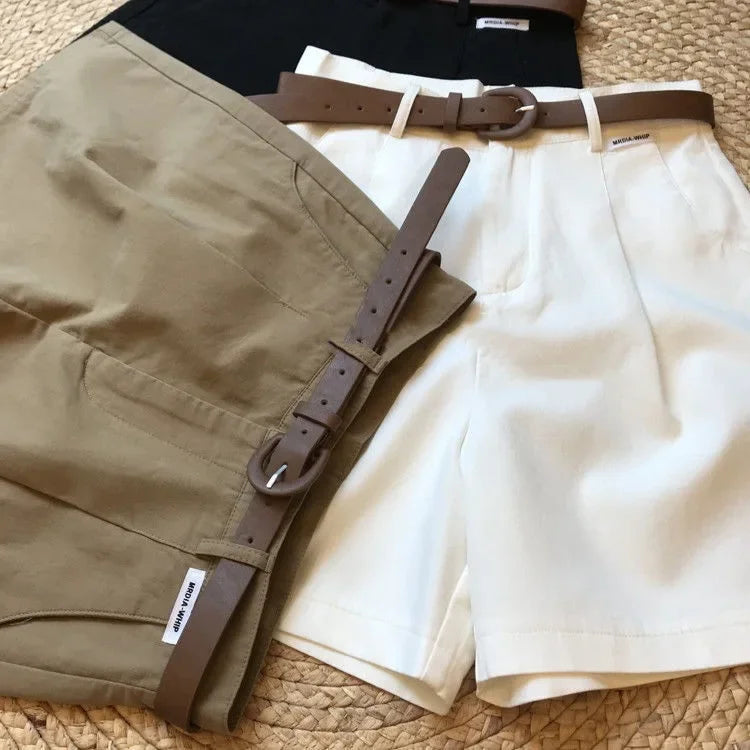 Neue Shorts mit weitem Bein für Damen Model 2024