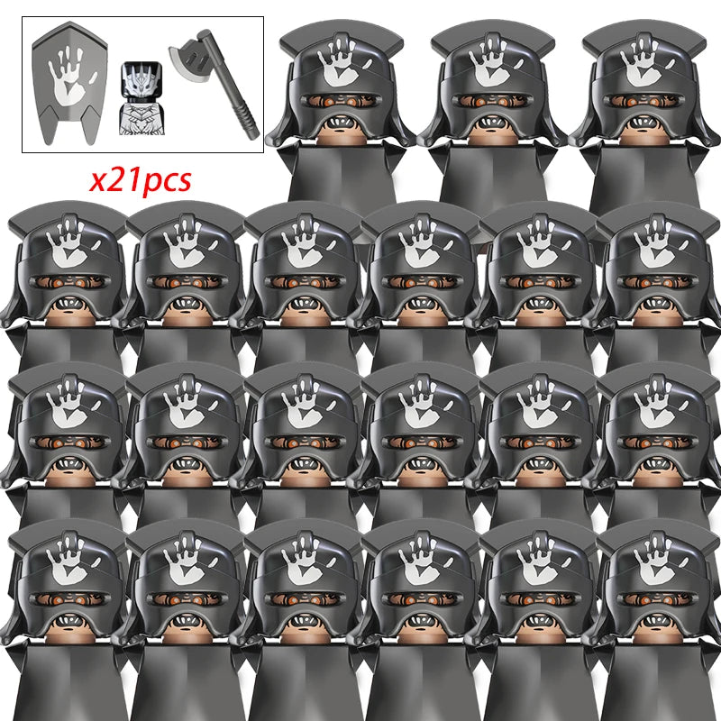 Brickpanda / Die Elfen, Soldat oder Orks Armee Figuren SETS Bausteine
