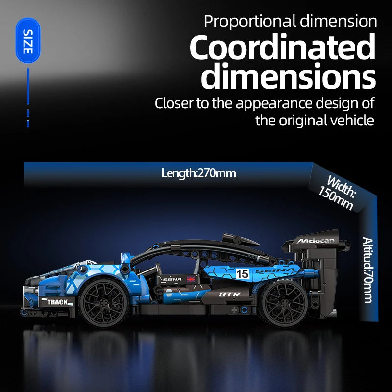 ToylinX mechanisches Supercar Racing 548-Teile