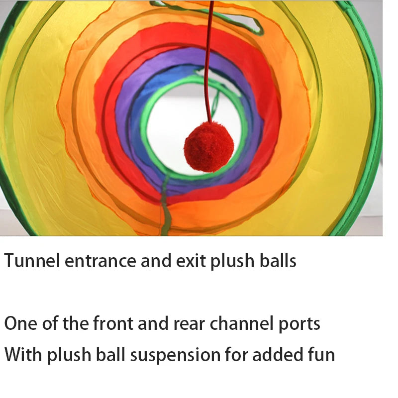 Katze Tunnel Röhre Faltbare Katze Spielzeug Kätzchen Training Interaktives Spaß