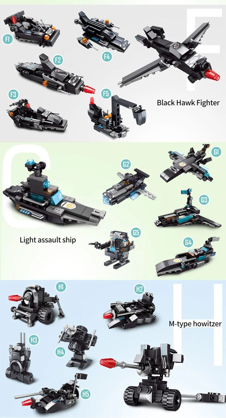 ToylinX 1000-teiliges Bausteine Swat - Set