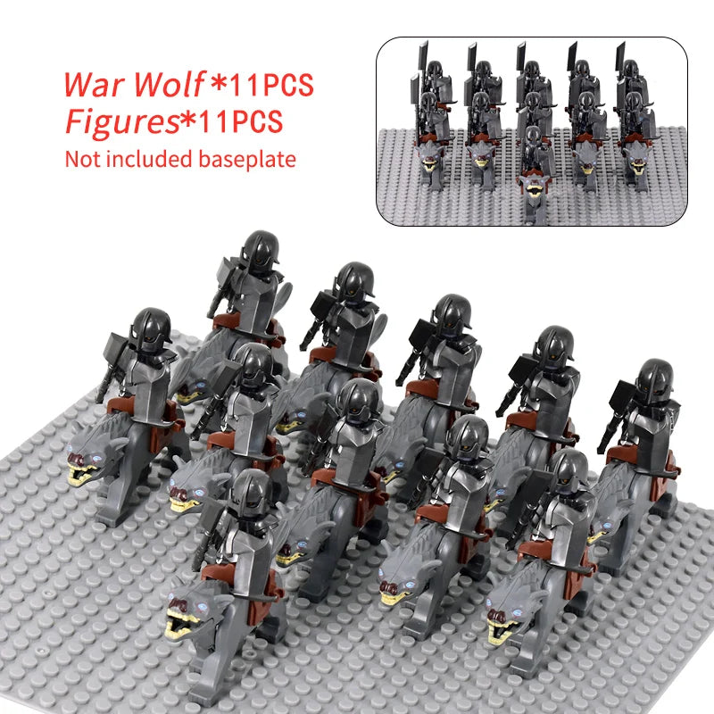 Brickpanda / Die Elfen, Soldat oder Orks Armee Figuren SETS Bausteine