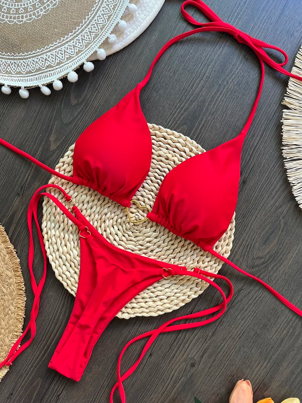 RUOTONSEPT Sexy Bikini Set Triangle Model Brazilian