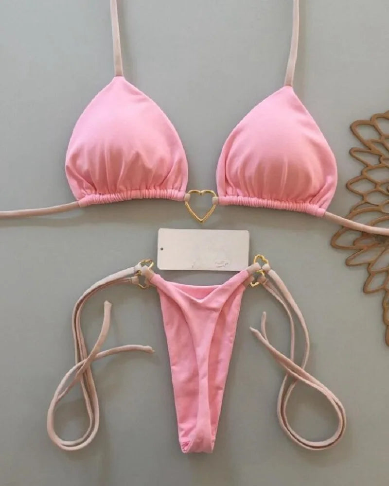 RUOTONSEPT Sexy Bikini Set Triangle Model Brazilian