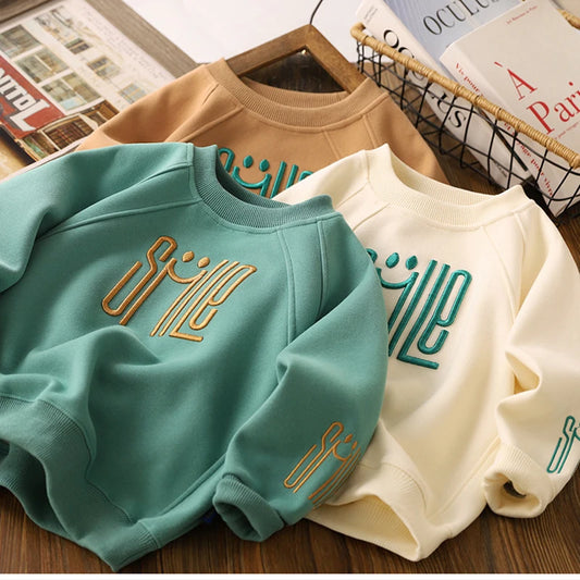 New Jungen Pullover SMILE Größe 110-160