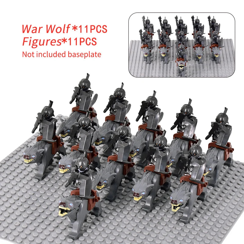 Brickpanda / Die Elfen, Soldat oder Orks Armee Figuren SETS Bausteine