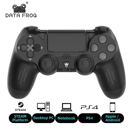DATA FROG Bluetooth-Kompatibel Game Controller für PS4/Slim/Pro Wireless