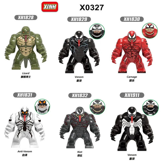 Hot Toys Actionfiguren Mini-Bausteine Superheld Venom Massacre Bausteine