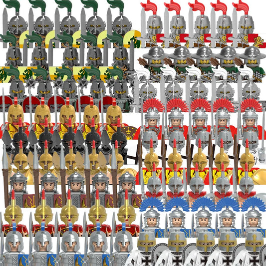 BRICKPANDA Mittelalterliche Ritter Römische Soldaten Bausteine-Set