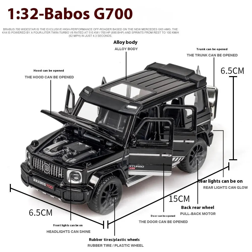 1/32 Brabus g700 Spielzeugauto Modelauto