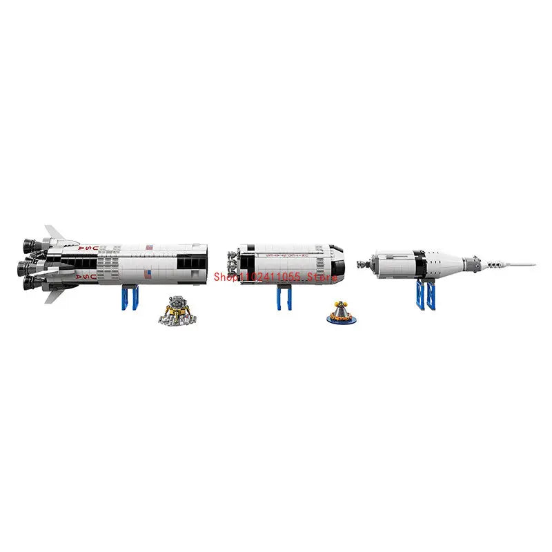 LUNAR 1112-teiliges Apollo Saturn V Weltraumstation Apollo Bausteine-Set