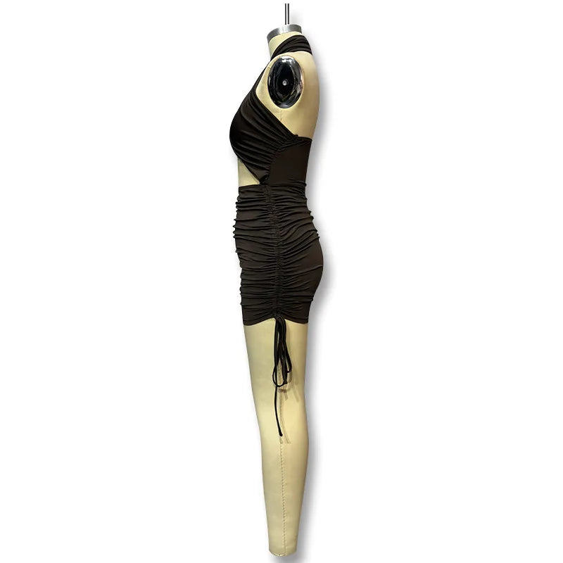 Streetwear Mini Kleid Schnürkleid 2024