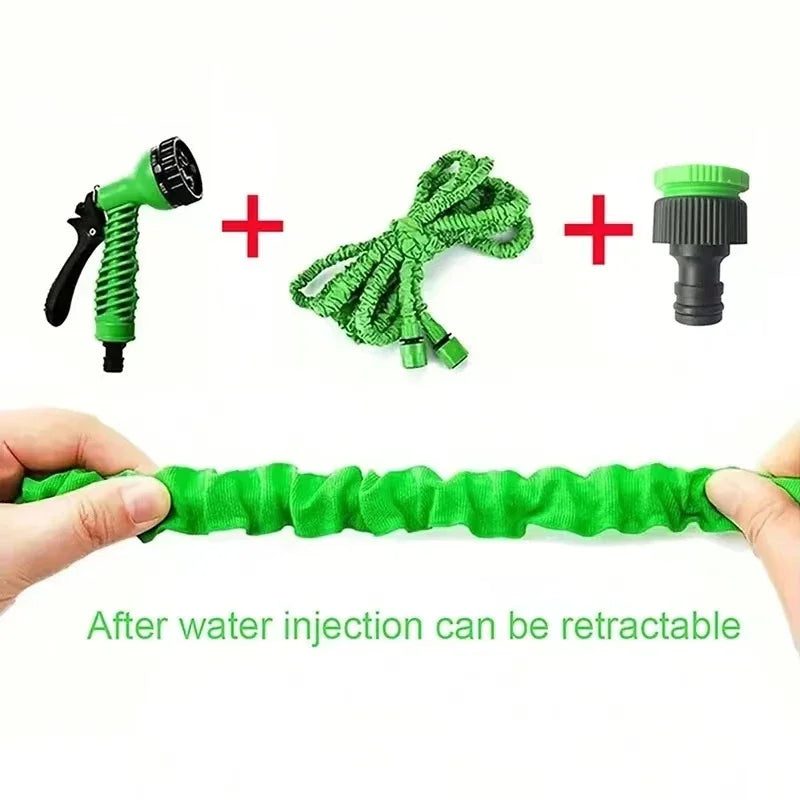 Magischer Gartenschlauch, 7 Wassersprühfunktionen, Wasserpistole bis 60 Meter