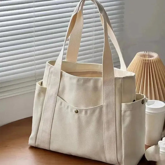 Damen Handtasche große Kapazität mehrere Außentaschen Reißverschluss