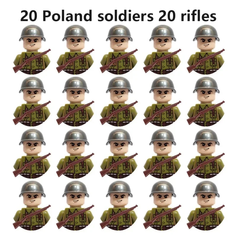 Bekool 20 Teile/satz Militär Soldaten Bausteine