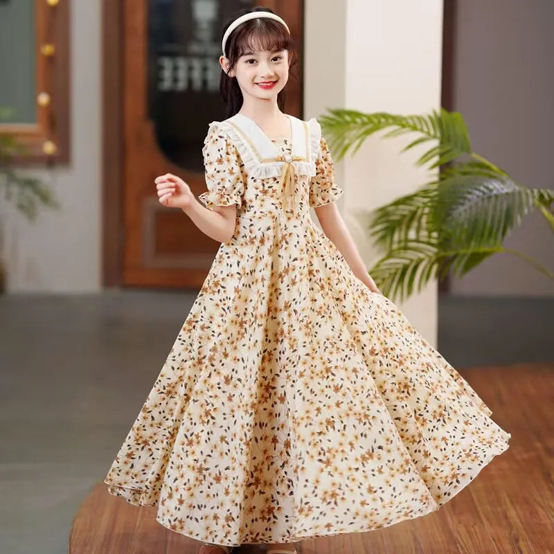 2024 Summer Mädchen Kleid 4-15 Jahre