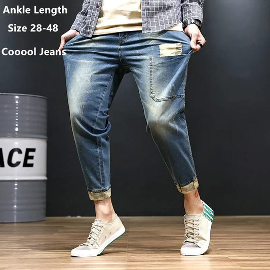 Jeans Men Denim Blue Jean Distressed Hip Hop Style